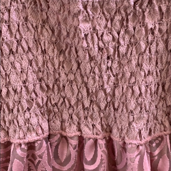 HOST PIC FREE PEOPLE ONE ADELLA BURNOUT SLIP DRESS RARE MAUVE COLOR SIZE MEDIUM - Picture 11 of 12